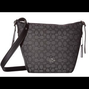 🌷COACH SMALL DUFFLETTE IN SIGNATURE BLACK-SMOKE